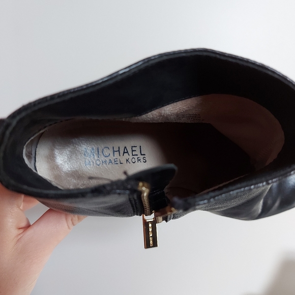 MK black leather booties - Picture 3 of 6